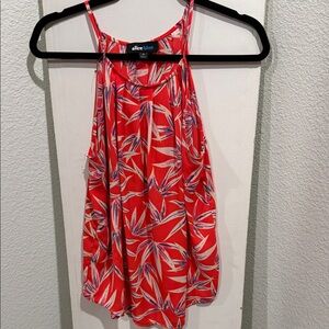 Alice Blue Red Leaf Print Camisole